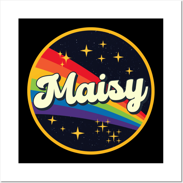 Maisy // Rainbow In Space Vintage Style Wall Art by LMW Art